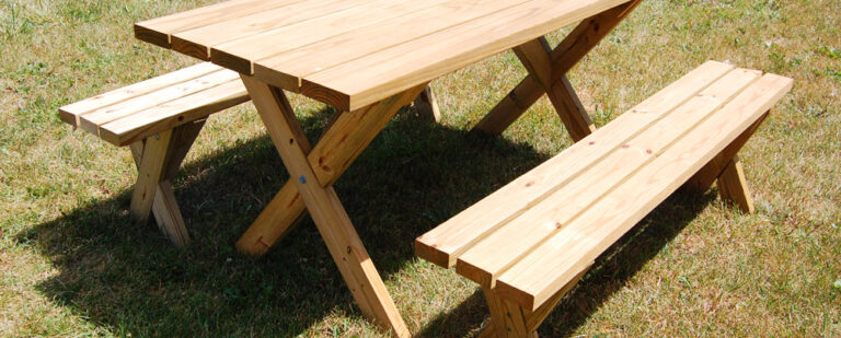 Picnic Table with Detached Benches Plans | Wilker Do's